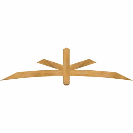 Ekena Millwork Alberta Rough Sawn Timber Gable Bracket, Western Red Cedar, 84"W x 21"H x 4"D x 4"F, 6/12 Pitch GBW084X21X0404ALB00RWR